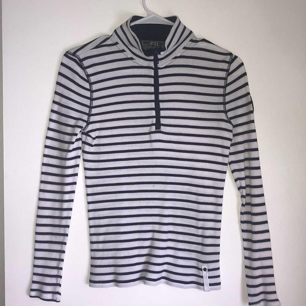 Ralph Lauren Striped Long Sleeve Quarter Zip